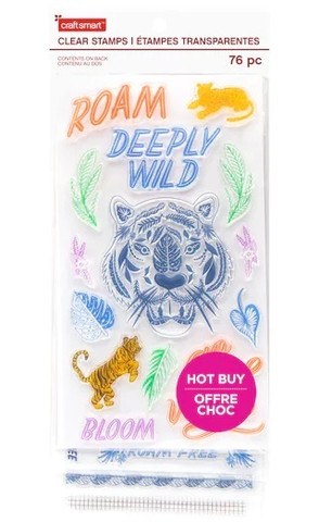 Craft Smart Clear stamps: Deeply Wild  - leimasinsetti