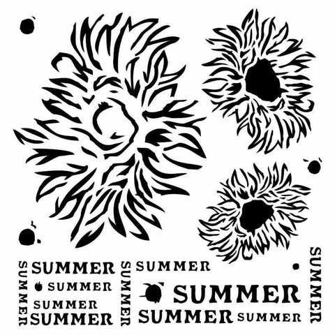 13arts: Summer Flowers 6 x 6 -sabluuna
