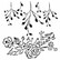 13arts: Roses With Branch  6 x 6 -sabluuna