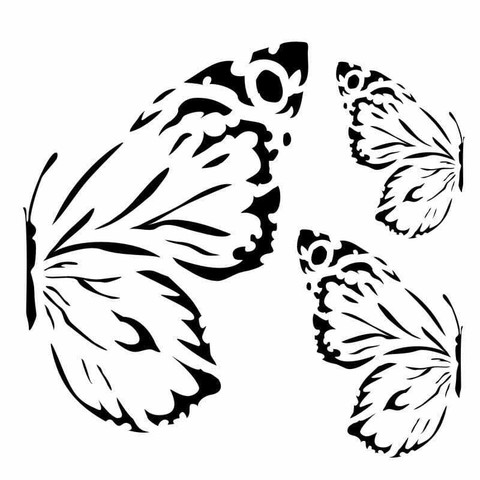 13arts: Sunrise Butterflies 6 x 6 -sabluuna