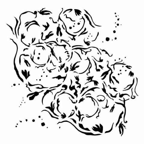 13arts: Abstract Flowers 6 x 6 -sabluuna