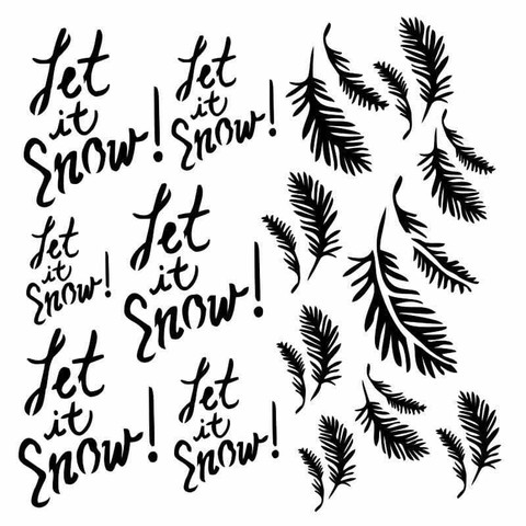 13arts: Let It Snow 6 x 6 -sabluuna