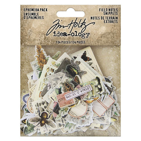 Tim Holtz Idea-ology Ephemera: Field Notes Snippets - leikekuvat