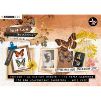 Studio Light: Just Lou Butterfly Collection A6  - leikekuvalehtiö