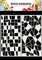 Dutch Doobadoo: Slimline Mosaic Line  21x21 cm -sabluuna