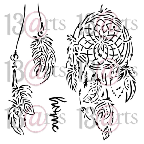 13arts: Dreamcatcher 6 x 6 -sabluuna