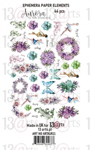 13arts: Aurora Die Cut Ephemera