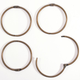 Vaessen Creative Book Binding Rings: Copper 75mm - saranarengaslajitelma 