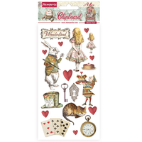Stamperia: Alice   - chipboard tarra-arkki