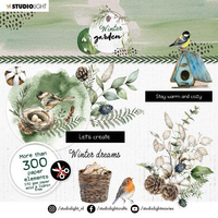 Studio Light: Winter Garden Die Cut Book 15 x 15 cm  - leikekuvalehtiö