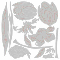 Sizzix Thinlits: Layered Spring Flowers  -stanssisetti