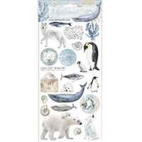 Stamperia: Arctic Antarctic   - chipboard tarra-arkki