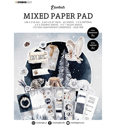 Studio Light A5  Mixed Paper Pad #18 -paperikko 