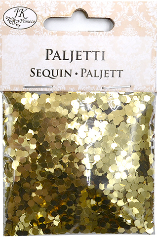 JK Primeco: Confetti hexagon kulta 10g 