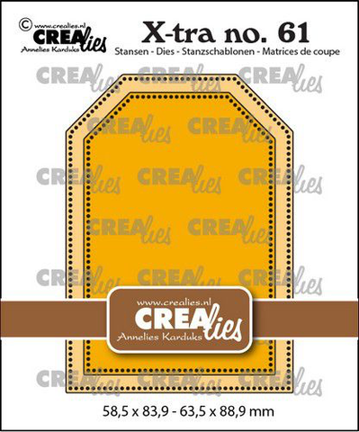 Crealies X-tra: ATC Tag with dots - stanssisetti