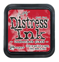 Distress Ink: Lumberjack Plaid  -mustetyyny
