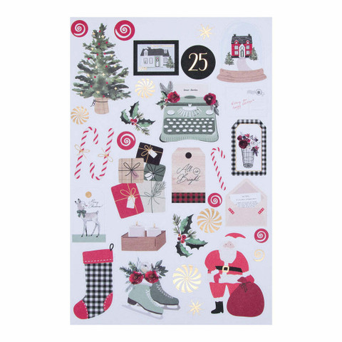 Spellbinders: Santa Lane Sticker Pack - tarrapakkaus