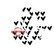 Gummiapan: Small Frayed Hearts  -leimasin
