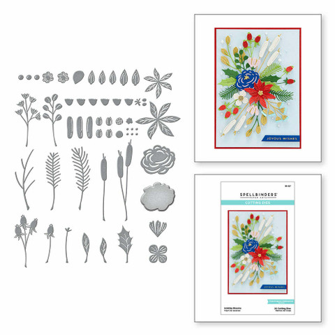 Spellbinders: Holiday Blooms - stanssisetti