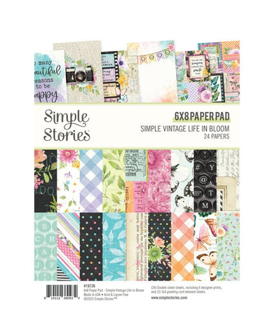 Simple Stories: Simple Vintage Life in Bloom 6x8 - paperikko  