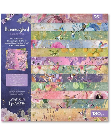 Crafter's Companion: Hummingbird 6x6 - paperikokoelma