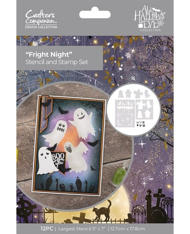 CC: All Hallows Eve - Fright Night Stencil & Stamp Set 
