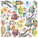 Ciao Bella: Fussy Cut Vellum set 6x6  - Summer Breeze