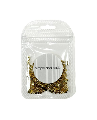 Simple and basic : Polished Gold 3mm  - puolihelmet