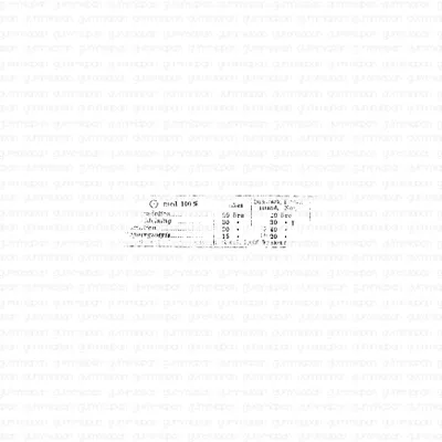 Gummiapan: Small Worn-out Receipt - leimasin