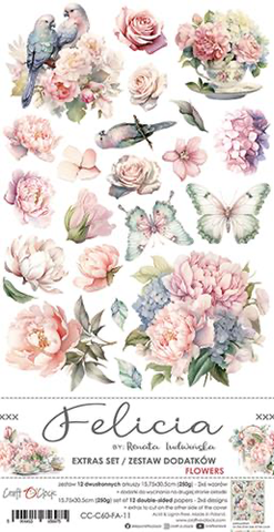 Craft O’Clock: Felicia Extras - Flowers 6x12 - paperisetti  
