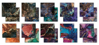 CC Essential Craft Papers 8x8  Ink Drops - Midnight 