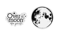 CC Cosmic Collection: Over The Moon Stamp & Die  -setti