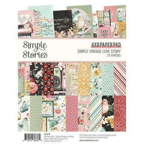 Simple Stories: Simple Vintage Love Story 6x8 - paperikko  