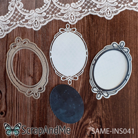 ScrapAndMe: Oval Frame #41  - stanssisetti