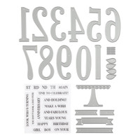 CC: Everyday Numbers Stamp & Die  -setti