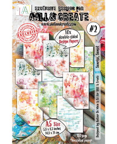 Aall & Create Design Paper A5: Sunrise, Sunset #2 - paperisetti