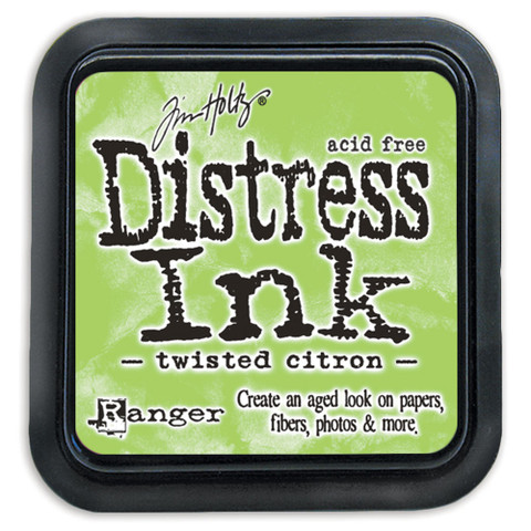 Distress Ink: Twisted Citron  -mustetyyny