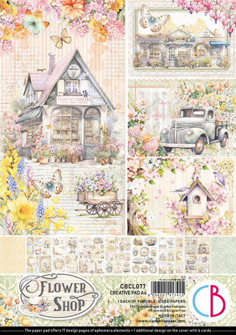 Ciao Bella: Creative Pad A4 - Flower Shop