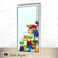Visible Image: Cat-tastic Background A6 -leimasinsetti