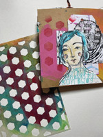 Dina Wakley Media Stencil: Fence - sabluuna 