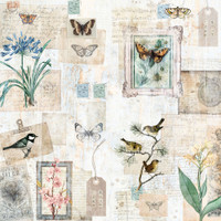 Crafter's Companion: Distressed Florals  12x12 - paperikokoelma 