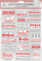 JK Primeco: Joulutekstit punaharmaa - softistarrapakkaus 