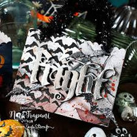 SA Tim Holtz Layering Stencil: Batground - sabluuna 