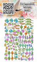 Aall & Create Die Cuts: Fish Drops #42- leikekuviopakkaus