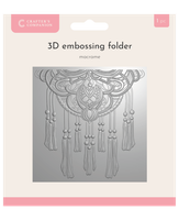 CC 3D Embossing Folder: Macrame - kohokuviointikansio  