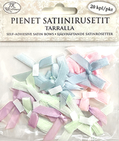 JK Primeco: Pienet satiinirusetit tarralla Pastelli