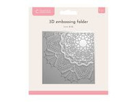 CC 3D Embossing Folder: Lace Doily - kohokuviointikansio  