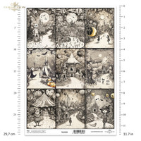 ITD Collection: #338 Dark Halloween Tales - korttikuva-arkki