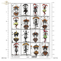 ITD Collection: #337 Artsy Characters Color - korttikuva-arkki
