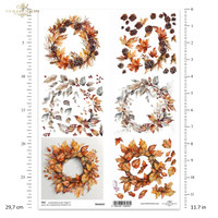 ITD Collection: #333Autumn 3D Wreaths vol 3 - korttikuva-arkki